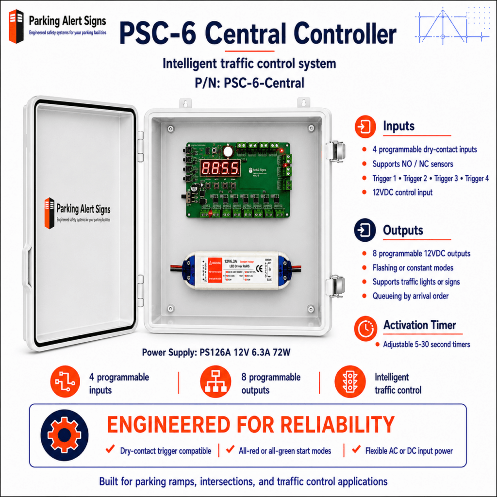Picture of PSC-6 Traffic Controller for Red/Green Traffic LIghts