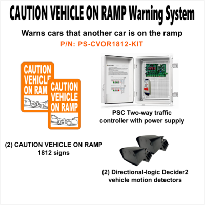 Parking Ramp Blind Corners warning system