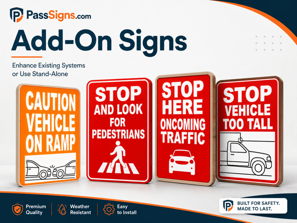 Add-on and auxilliary signs