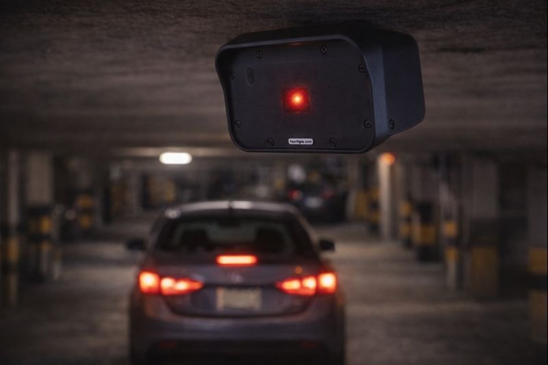 Product image of Decider2 Vehicle motion Detector, showing the Decider2 intelligent vehicle motion detector for parking and access-control systems.