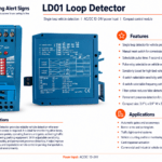 Product image of LD01 Loop Detector, showing the LD-1 vehicle loop detector for parking gates and access-control systems.